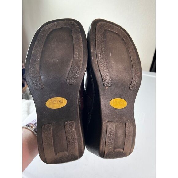 Born Leather Slip On Mules Clogs. Brown. Size 7/ Eur 38 - Picture 14 of 14